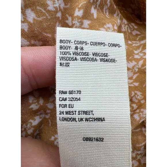 Free People One Fine Day Floral Mini Dress Chocolate Combo Size Small - Picture 8 of 12